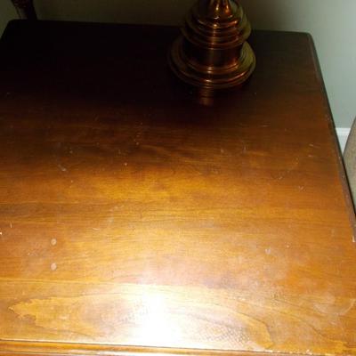 Ethan Allen Solid Cherry Side Table