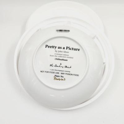 THE DANBURY MINT - CHIHUAHUA - "PRETTY AS A PICTURE" COLLECTABLE PLATE