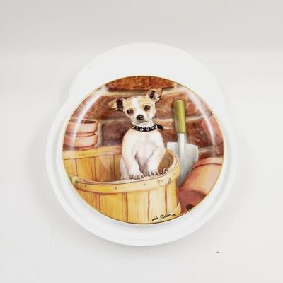 THE DANBURY MINT - CHIHUAHUA - "LITTLE GARDNER" COLLECTABLE PLATE
