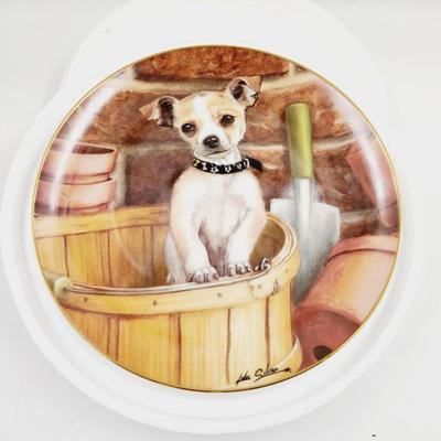 THE DANBURY MINT - CHIHUAHUA - "LITTLE GARDNER" COLLECTABLE PLATE