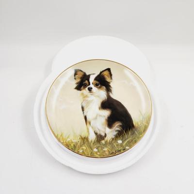 THE DANBURY MINT - CHIHUAHUA - "PEACEFUL MOMENT" COLLECTABLE PLATE