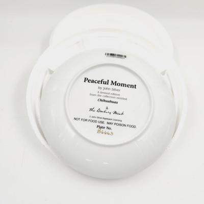 THE DANBURY MINT - CHIHUAHUA - "PEACEFUL MOMENT" COLLECTABLE PLATE