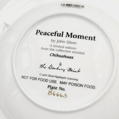 THE DANBURY MINT - CHIHUAHUA - "PEACEFUL MOMENT" COLLECTABLE PLATE