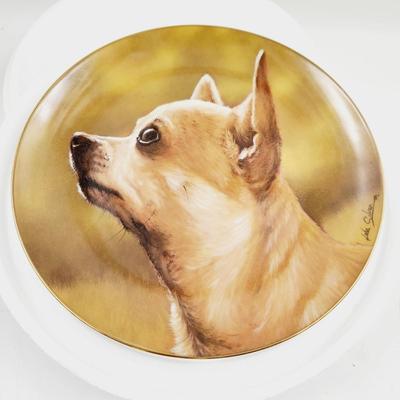 THE DANBURY MINT - CHIHUAHUA "HEADS UP" COLLECTABLE PLATE