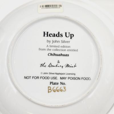 THE DANBURY MINT - CHIHUAHUA "HEADS UP" COLLECTABLE PLATE