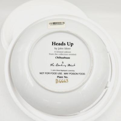 THE DANBURY MINT - CHIHUAHUA "HEADS UP" COLLECTABLE PLATE