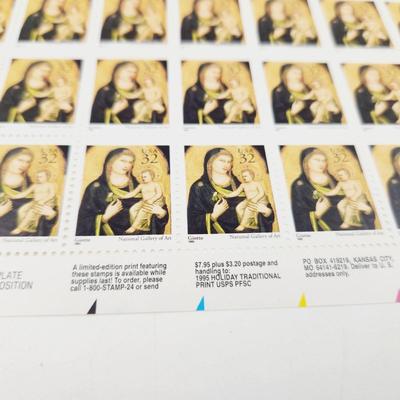 USPS STAMP COLLECTABLE 1995 HOLIDAY TRADITIONAL NATIONAL GALLERY OF ART .32 CENTS