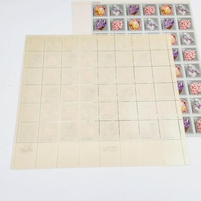 2 SHEETS - USPS STAMP COLLECTABLE MINERAL HERITAGE .10 CENTS