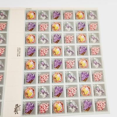 2 SHEETS - USPS STAMP COLLECTABLE MINERAL HERITAGE .10 CENTS