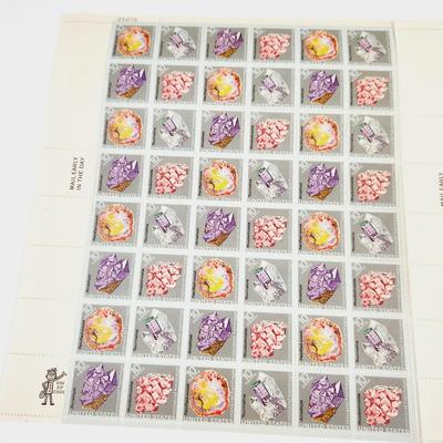 2 SHEETS - USPS STAMP COLLECTABLE MINERAL HERITAGE .10 CENTS