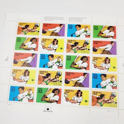 3 SHEETS - USPS STAMP COLLECTABLE RECREATIONAL SPORTS .32 CENTS