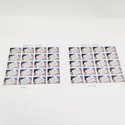 6 SHEETS USPS STAMP COLLECTABLE POW & MIA .32 CENTS