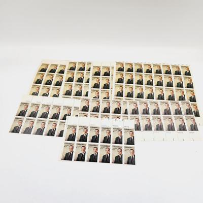 4 SHEETS - 4 SHEETS OF 12 USPS STAMP COLLECTABLE LYNDON B. JOHNSON .8 CENTS