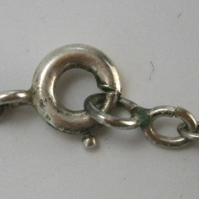 Silver Chain with Interesting Ball and Cube Beads