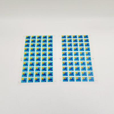 2 SHEETS - THE "H" RATE MAKE UP STAMP