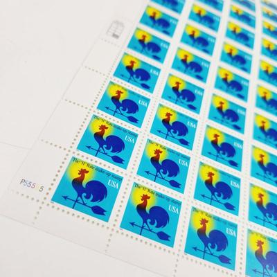 2 SHEETS - THE "H" RATE MAKE UP STAMP