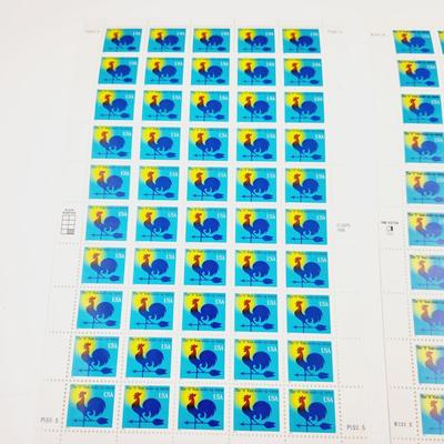 2 SHEETS - THE "H" RATE MAKE UP STAMP