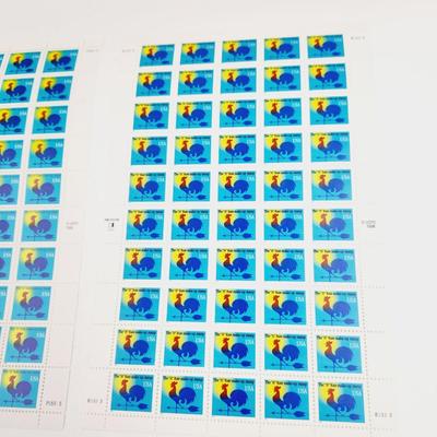2 SHEETS - THE "H" RATE MAKE UP STAMP