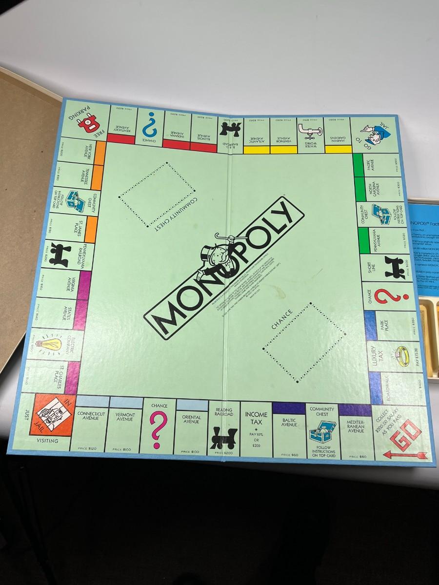 Retro Milton Bradley Monopoly Board Game | EstateSales.org