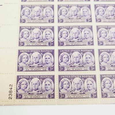 USPS STAMP COLLECTABLE 1948 100 YRS OF WOMENS PROGRESS 1848 - 1948 .03 CENTS
