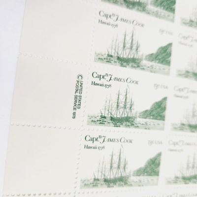 USPS STAMP COLLECTABLE CAPTAIN JAMES COOK ALASKA & HAWAII .13 CENTS