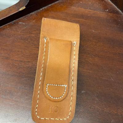 Buck Workman leather knife sheath.  6” x 2”