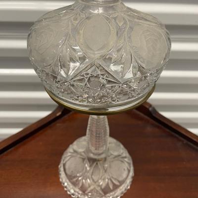 Vintage crystal lamp. Needs to be re-wired.