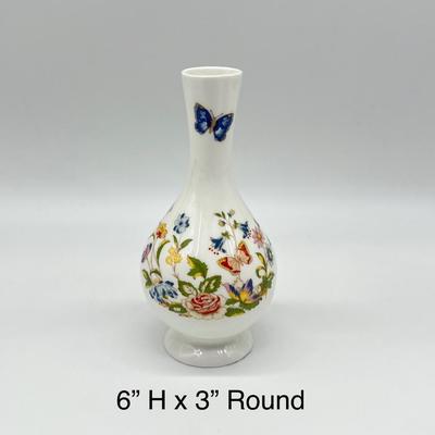 AYNSLEY ~ Cottage Garden ~ Set Of Four (4) Small / Mini Vases