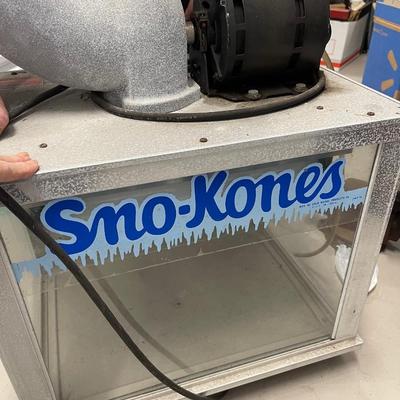 Sno-konette ice shaver for snowballs. Approx. 21â€ x 15â€