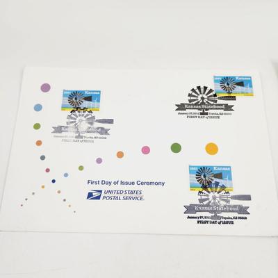 USPS STAMP COLLECTABLE - KANSAS 1ST DAY STAMP