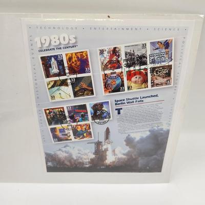 USPS STAMP COLLECTABLE 1980s CELEBRATE THE CENTURY