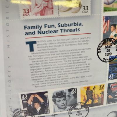USPS STAMP COLLECTABLE 1950s CELEBRATE THE CENTURY