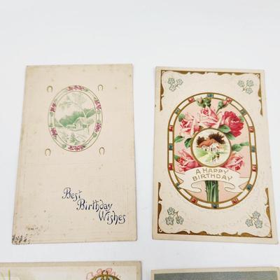 ANTIQUE POSTCARD BUNDLE- BIRTHDAY