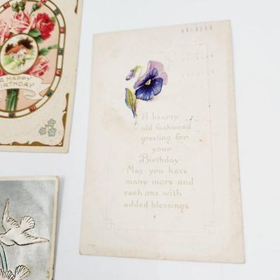 ANTIQUE POSTCARD BUNDLE- BIRTHDAY