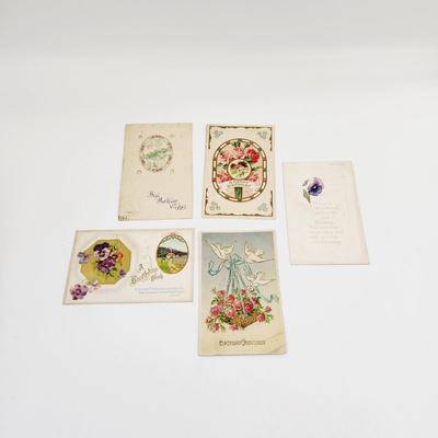 ANTIQUE POSTCARD BUNDLE- BIRTHDAY