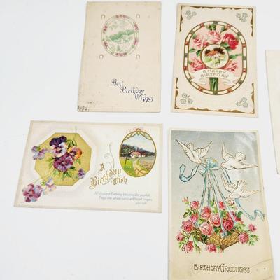ANTIQUE POSTCARD BUNDLE- BIRTHDAY