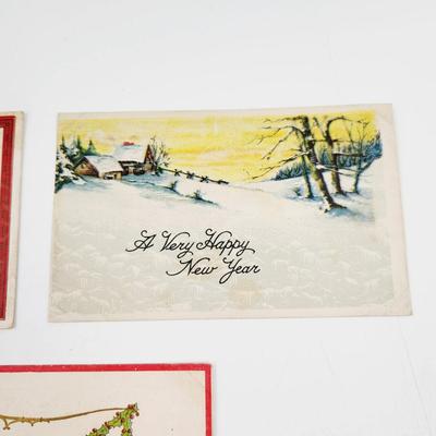 ANTIQUE POSTCARD BUNDLE NEW YEARS
