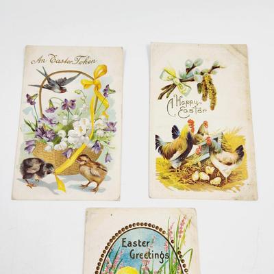 ANTIQUE POSTCARD BUNDLE EASTER 2