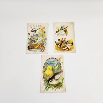 ANTIQUE POSTCARD BUNDLE EASTER 2
