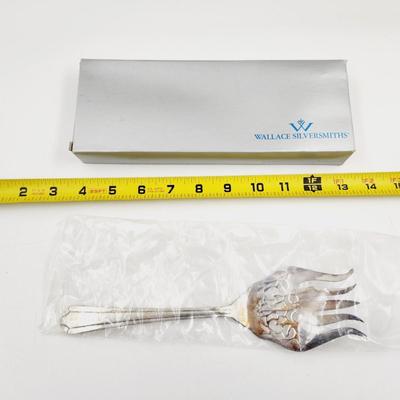 WALLACE SILVER SMITH SILVER PLATE SERVING FORK # W688104