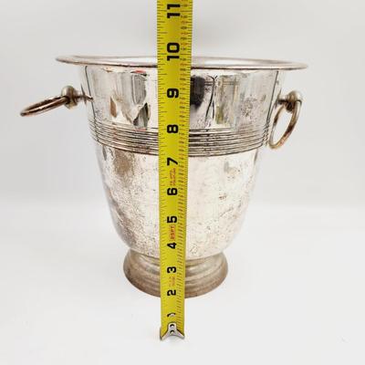 LARGE SILVER PLATE ICE / CHAMPAGNE BUCKET