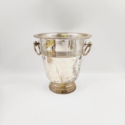 LARGE SILVER PLATE ICE / CHAMPAGNE BUCKET