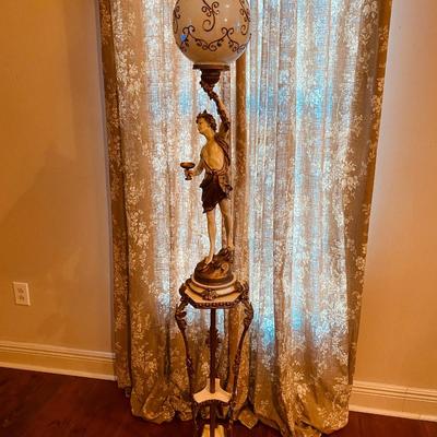 L&F Moreau France Male Figural Floor Lamp