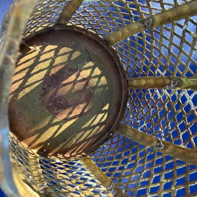 Vintage Hollywood Regency Brass Garden Stool