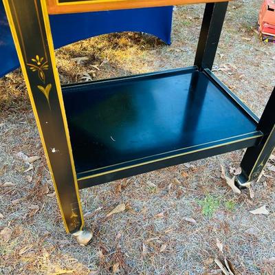 Vintage Chinoiserie Style Serving Cart