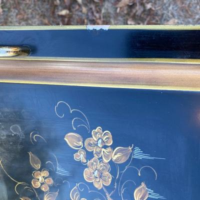 Vintage Chinoiserie Style Serving Cart