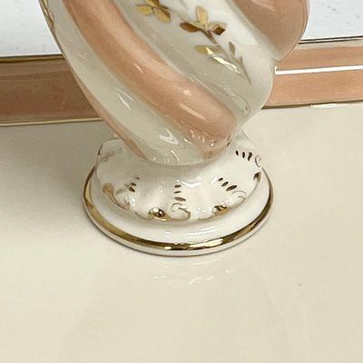 KAOLENA ~ 24 k Gold Accent ~ Porcelain Hand Painted â€œArtwareâ€ Dresser Tray Set ~ *Read Details