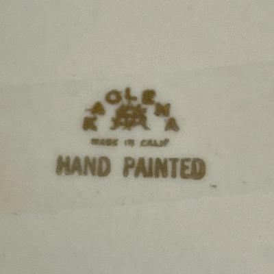KAOLENA ~ 24 k Gold Accent ~ Porcelain Hand Painted â€œArtwareâ€ Dresser Tray Set ~ *Read Details