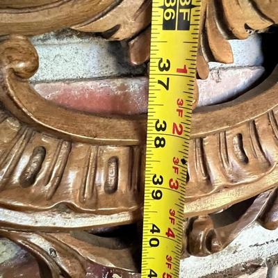 Beautiful Vintage Carved Wood Art Nouveau Style Mirror