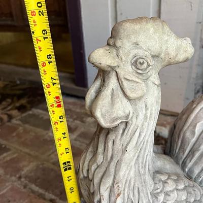 Lot of 6 Decorative Outdoor Roosters